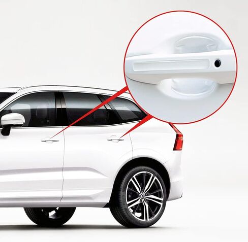 JumpFire 16 PCS Transparent Car Door Handle Protector Stickers Waterproof Anti-Scratch Car Door Handles Cup Scratch Protectors Universal for Avoiding Car Scratches in Saudi Arabia