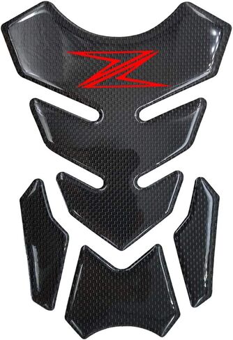 Red 3D Carbon Fiber Fuel Gas Tank Pad Sticker Decals for Kawasaki Z900 Z800 Z1000 Z750 Z650 SX in Saudi Arabia