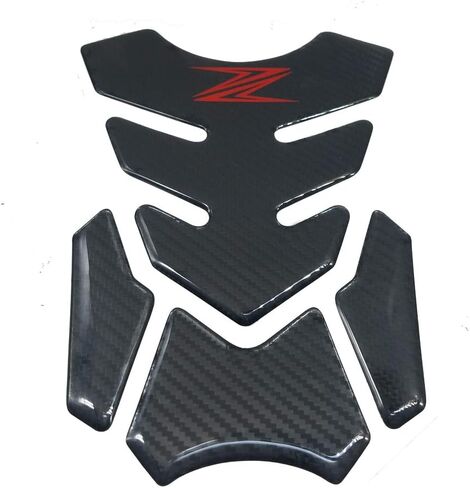 Red 3D Carbon Fiber Fuel Gas Tank Pad Sticker Decals for Kawasaki Z900 Z800 Z1000 Z750 Z650 SX in Saudi Arabia