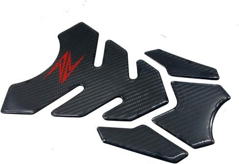 Red 3D Carbon Fiber Fuel Gas Tank Pad Sticker Decals for Kawasaki Z900 Z800 Z1000 Z750 Z650 SX in Saudi Arabia