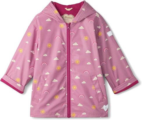 Hatley Girls' Sun Charms Zip-up Rain Jacket (Toddler/Little Big Kid) in Kuwait