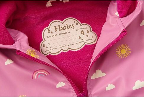 Hatley Girls' Sun Charms Zip-up Rain Jacket (Toddler/Little Big Kid) in Kuwait