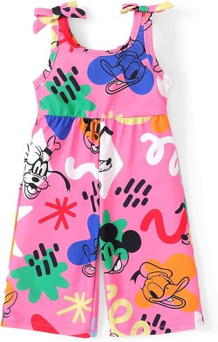 Disney Mickey and Friends Girls Cute Suspender Romper Jumpsuits Preppy Clothes Pants Pink 3-4 Years in Saudi Arabia