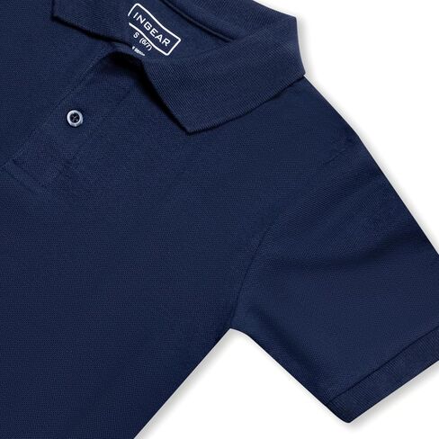 INGEAR Boys Short Sleeve Polo Shirt for School Uniform, Golf or Casual Wear, Performance Polo Shirts for Boys 2PK in Saudi Arabia