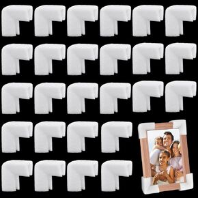 26 PCS Photo Mirror TV Frame Edge Protection Corners, Packing Foam Corner Protectors for Shipping Moving, Foam Packing Supplies for Fragile Artwork, Furniture Corner Table Edge Guard