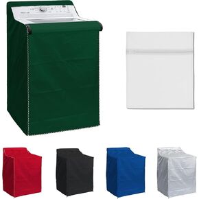 BlueStars Washing Machine Cover with Laundry Bag: Perfect For Top-load Washer/Dryer - Premium Outdoor Protection For Most Washer Dryer Cover - W29"x D28"x H43" (Blue)