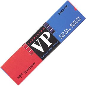 Tombow 8900-VP 8900 VP Red Blue Pencils, Round Shaft, Red Indigo, 1 Dozen