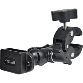 HYS Motorcycle Ham Radio HT's Mount, Bike Walkie Talkie Mount [Secure Protection], Bicycle Mount Holder for Mountain Bike/ATV/Scooter Handlebar, for Midland Motorola Cobra Icom HT’S with Belt Clip