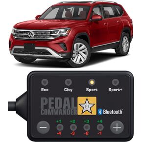 PEDAL COMMANDER for Volkswagen Atlas 2018-2024 Throttle Response Controller Fits: 1st Gen, Base, S, SE, SEL, Technology, Premium, R-Line, Cross Sport, 2.0L 3.6L, VW Atlas Accessories