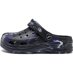 Kids Tie Dye Garden Clogs - Comfortable, Colorful Slip-On Clog Mules for Boys and Girls - Perfect for Beach, Pool, and Everyday Wear