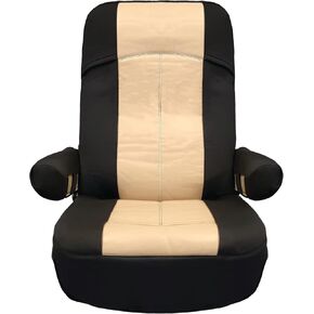 RV Designer C893, Motorhome Seat Cover, GripFit+, Fits Most Seats, Single Pack, Black