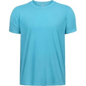 Boys Neon Shirts Dry Fit Athletic T Shirts UPF 50+ Performance Cooling Shirt Short Sleeve Rash Guard Kids Top for Boys Girls