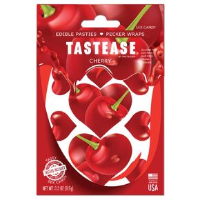 Tastease - Heart Shaped Edible Pasties in Cherry Candy by Pastease - 13 Piece Set - Fun for A Special Occassion or Everyday - Dimensions 2" x 2" Coverage 1 Inch