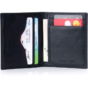 Alpine Swiss RFID Business Card Case Wallet Black