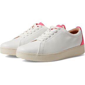 FitFlop Rally Neon-Pop Leather Sneakers