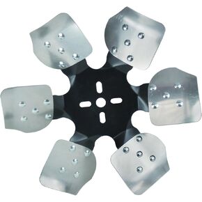 Derale 17513 Heavy Duty Fan Blade Series 1000 13" Aluminum Rigid Race Belt Driven Fan Standard Rotation