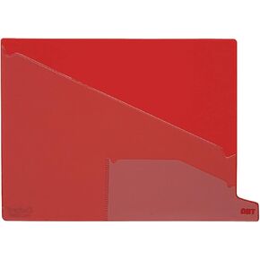 Pendaflex 13561 End Tab Vinyl Outguides, Bottom Tab Printed Out, 2 Pockets, Letter, Red, 25/Bx