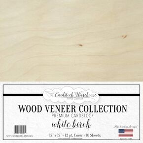 Cherry Wood Veneer Cardstock Paper from Cardstock Warehouse 8.5 x 11 inch - .012 inch - 10 Sheets