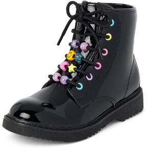 The Children's Place girls Lace Up Combat Boots