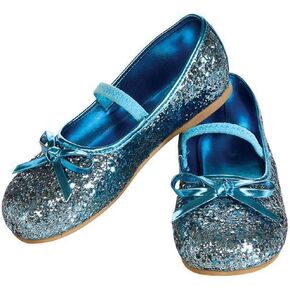 Rubies Child's Blue Glitter Costume Flats