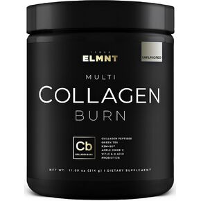 Super Multi Collagen Burn Powder for Women w. Probiotics, ACV, KSM66, Phytosome Green T, Biotin - Thermogenic Collagen Protein Supplement for Women Weight Metabolism & Gut Health + Hair Skin Nails