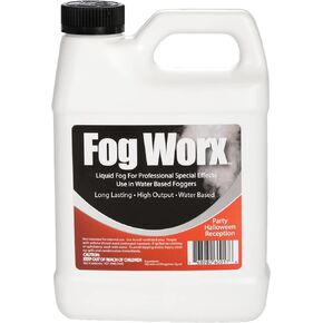 FogWorx Fog Juice - 1 Half Gallon of Premium Fog Fluid (64oz) - Medium Density, High Output, Long Lasting Fog Machine Fluid