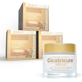 Cicatricure Gold Lift Day Cream, Anti Aging Face Moisturizer with SPF 30, Hydrating Skin Care with Gold, Calcium & Silicon to Lift and Tighten Face Contour 1.7 Ounce