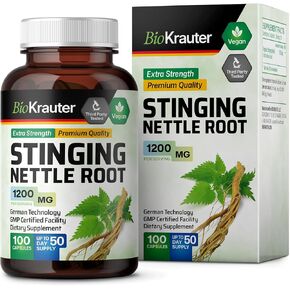 Stinging Nettle Capsules - Natural Urinary Tract & Overall Health Support - Organic Nettle Root Powder (Urtica Dioica) 1800 mg - 250 Vegan Pills - Non GMO