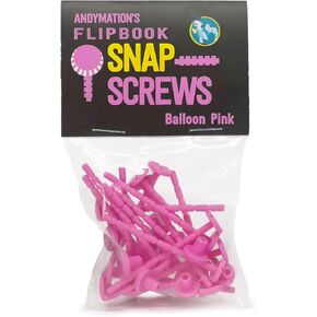 Andymation Snap Screws Pink for Binding Animated flipbooks Together