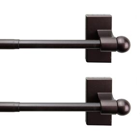 Rod Desyne 7/16 in Magnetic Rod (Set of 2), 48-84 inch, Cocoa