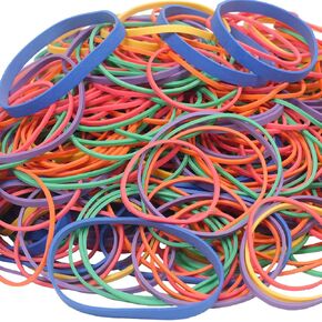 Rubber Bands assorted size multicolor 0.6 lb/272g rubber bands for School Home office supplies size#16,size18,size19,size32,size33,size64
