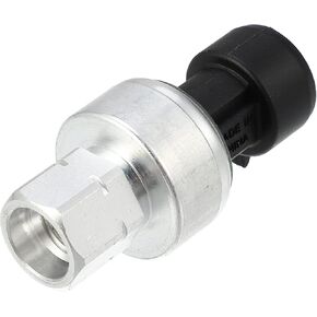 Motoforti Air Conditioning Refrigerator Pressure Sensor, for Chevrolet Traverse LS LT LTZ 3.6L V6 - Gas 2009-2016, Metal,13587668, Black Silver Tone