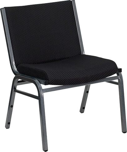 Flash Furniture 2 Pack HERCULES Series Big & Tall 1000 lb. Rated Black Fabric Stack Chair in Saudi Arabia