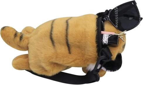 Plush Tiger Panda Crossbody Purse for Women Girls Small Fluffy Animal Shoulder Plush Tiger Panda Doll Cute Purse in Saudi Arabia