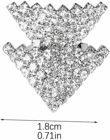 FUTIMELY خاتم حجر الراين لامعة للنساء البوهيمي سميكة كبيرة حلقة هندسية بيضاوية الشكل قابل للتعديل كريستال الفرقة الدائري حفل زفاف حفلة موسيقية الدائري للنساء in Kuwait