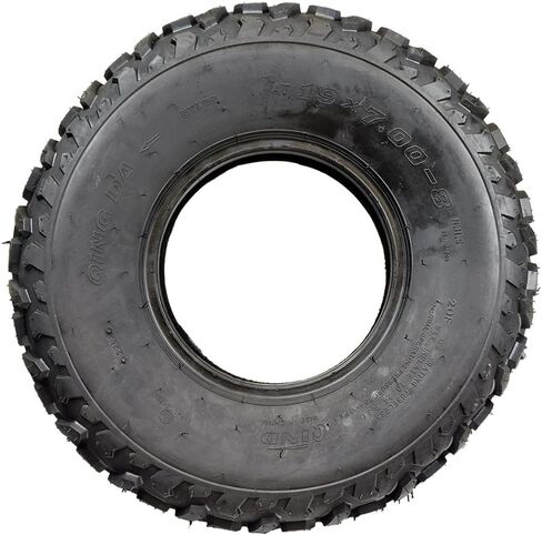 AlveyTech 19x7.00-8 Knobby QD112 Tread - Replacement Tire for Baja Mini Bikes MB165/MB200, Warrior, Coleman, Massimo, Doodlebug Mini Bike Tires, ATV, Go-Karts, Racing Off-Road Style Tire Pattern in Saudi Arabia