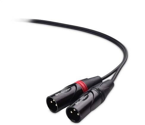 كابل ماترز كابل توصيل مزدوج RCA إلى XLR غير متوازن بطول 10 أقدام، 2 كابل ذكر RCA إلى XLR (كابل XLR مزدوج إلى RCA) - 10 أقدام in Saudi Arabia
