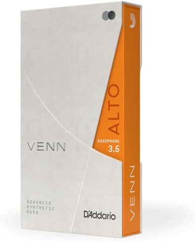 D'Addario VENN G2 Synthetic Alto Saxophone Reeds - Alto Sax Reeds with Advanced Synthetic Reed Construction of Polymer Fibers, Resin, Natural Cane - Strength 2.5 in Saudi Arabia