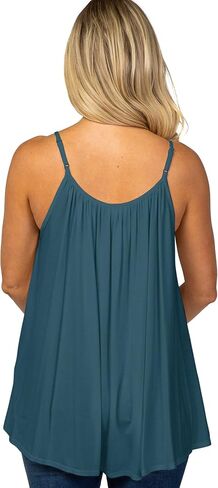 Eliana Lightweight Extra-Stretch Maternity & Nursing Tank Top with Crochet Detail - Maternity Clothes in Saudi Arabia