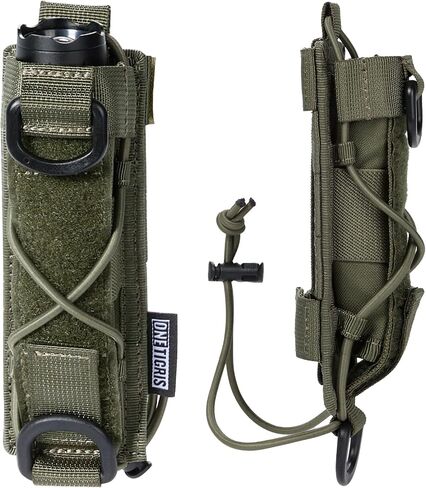 OneTigris MOLLE Flashlight Holster for Duty Belt with Adjustable Bungee in Kuwait