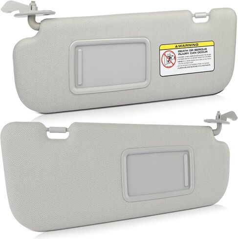 واقي من الشمس من الجانبين الأيسر والأيمن مناسب لـ 2011 2012 2013 2014 لسيارة Hyundai Elantra Gray Sunvisor استبدال 852203x000tx, 852103X000TX in Kuwait