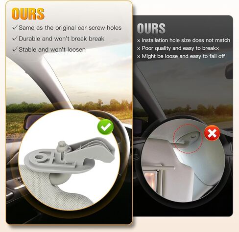 واقي من الشمس من الجانبين الأيسر والأيمن مناسب لـ 2011 2012 2013 2014 لسيارة Hyundai Elantra Gray Sunvisor استبدال 852203x000tx, 852103X000TX in Kuwait