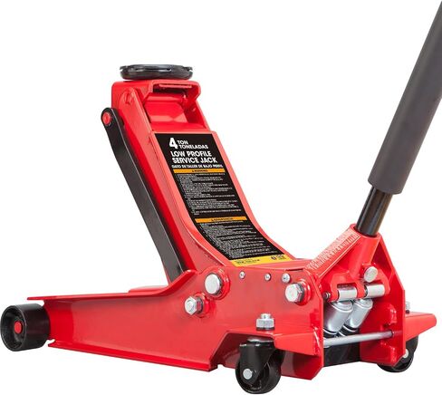 Big Red 4 Ton Floor Jack,Low Profile Car Jack with Dual Quick Lift Hydraulic Pump,Heavy Duty Truck Jack,Lifting Range 4"-20" in Saudi Arabia