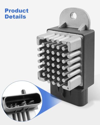 Engine Cooling Fan Relay Fit for Chrysler Pacifica/Town & Country/Voyager, Fit for Dodge Caravan/Grand Caravan, Fit for Jeep Liberty/Wrangler/TJ, 902-310, 68023333AA in Saudi Arabia