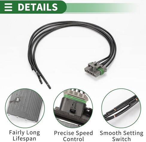 Motoforti HVAC Blower Motor Resistor, Heater Blower Resistor, for Toyota Tacoma 2005-2017, Metal Plastic, No.8713804050, Black, 1 Set in Saudi Arabia