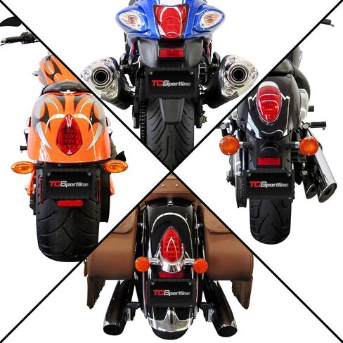 LPF245-BK 3D Bike Chain Style Zinc Metal Matte Black Finished Motorcycle License Plate Frame in Saudi Arabia