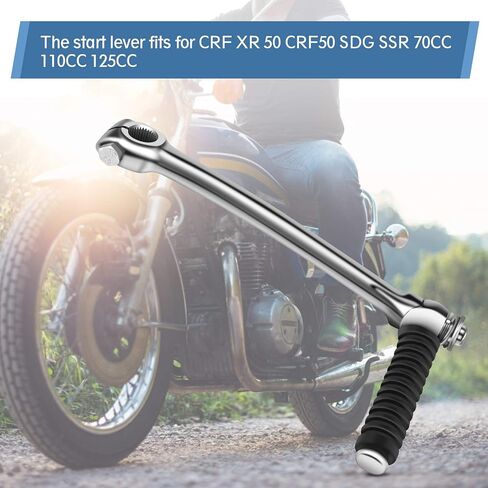 Motorcycle Start Lever, Motorbike Starter Lever, Pit Bike Stainless Steel Kick Start Starter Lever for SSR SDG 70cc 110cc 125cc in Saudi Arabia
