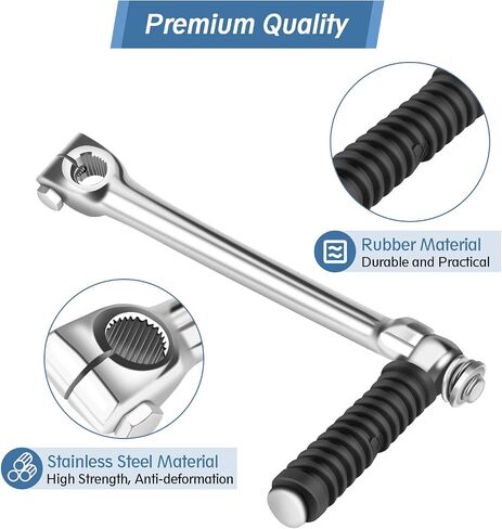 Motorcycle Start Lever, Motorbike Starter Lever, Pit Bike Stainless Steel Kick Start Starter Lever for SSR SDG 70cc 110cc 125cc in Saudi Arabia
