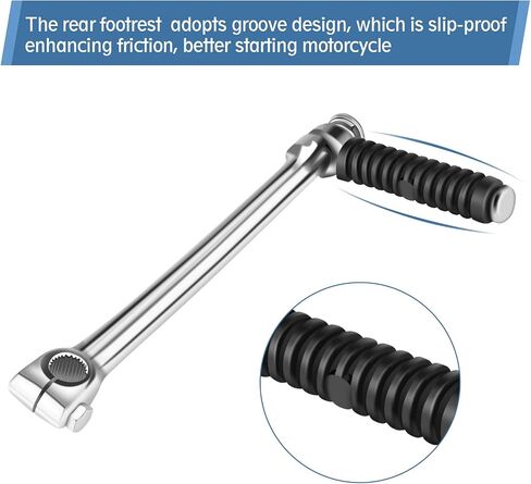 Motorcycle Start Lever, Motorbike Starter Lever, Pit Bike Stainless Steel Kick Start Starter Lever for SSR SDG 70cc 110cc 125cc in Saudi Arabia