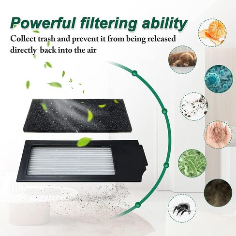 10 pack Replacement Vacuum Cleaner Filter Bags Compatible with ECOVACS DEEBOT X1 OMNI Turbo T10 T20 Robot Vacuum Cleaner… in Saudi Arabia